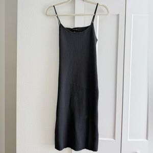 Banana Republic Gray Ribbed Knit Top